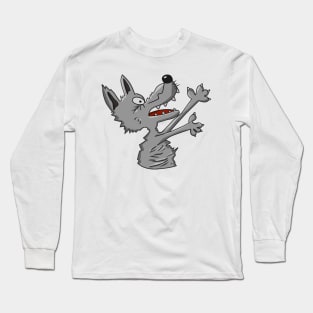 Cartoon_Wolf Long Sleeve T-Shirt